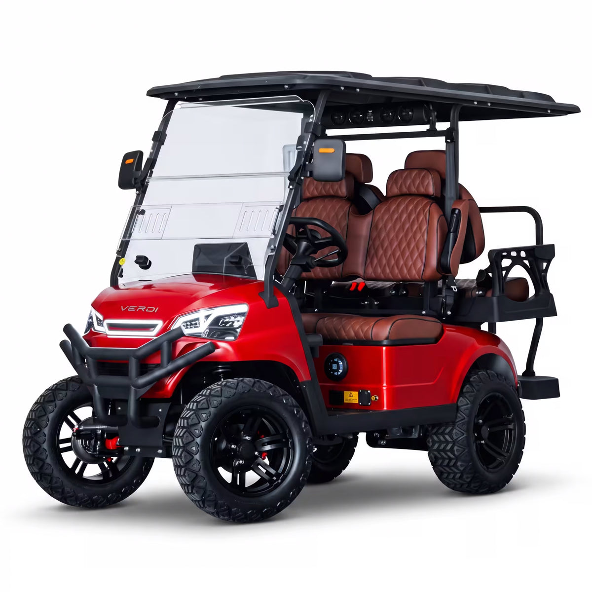 Aspen S4 - Fire Red Metallic - Brown - Black
