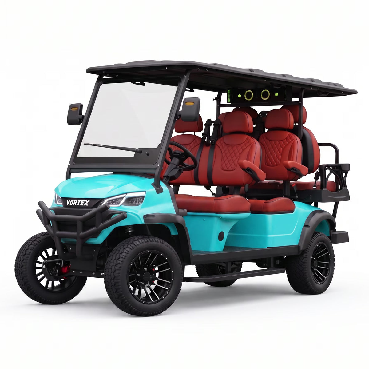 Vortex V6 - Cyan - Brown - Polished