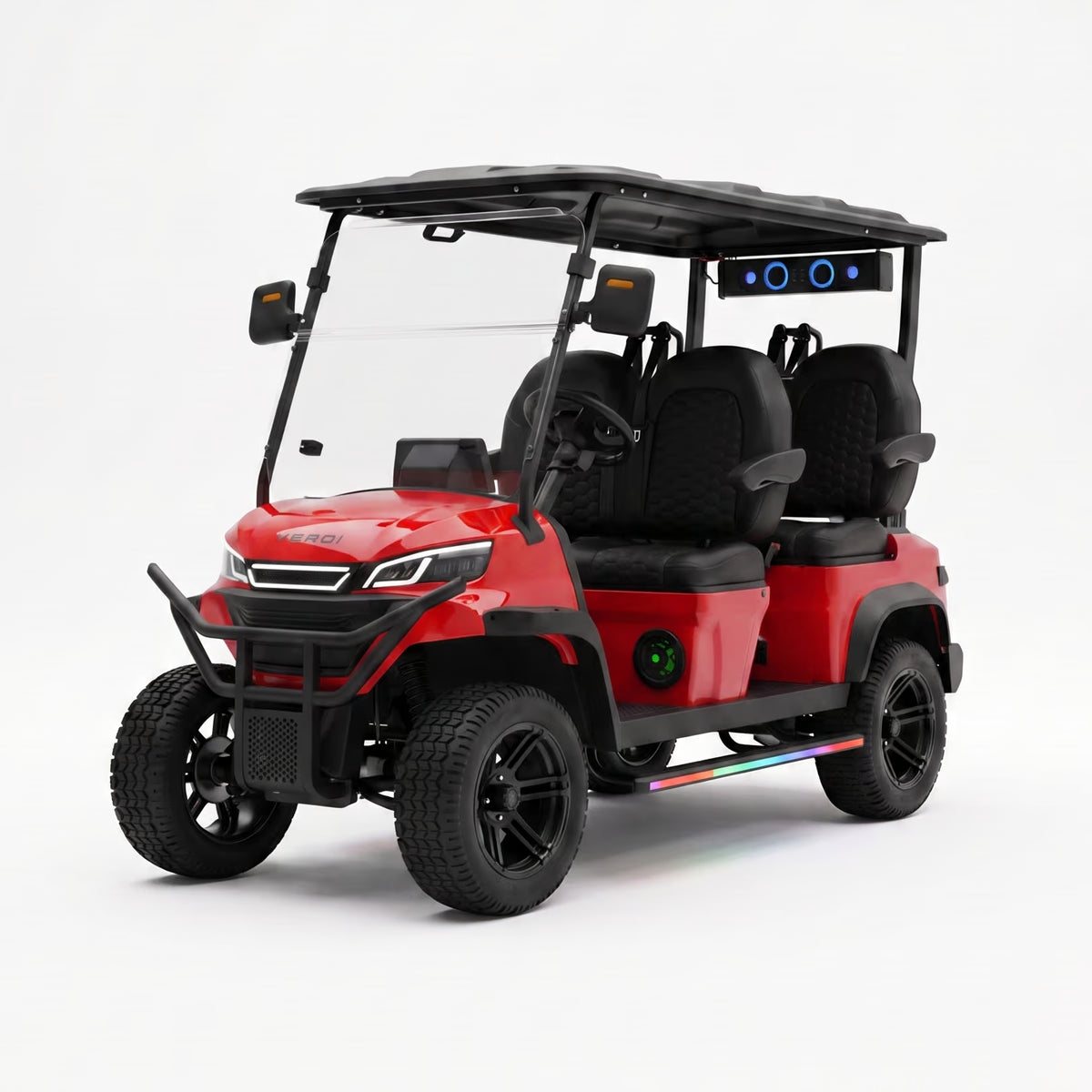 Aspen F4 - Fire Red Metallic - Black - Black