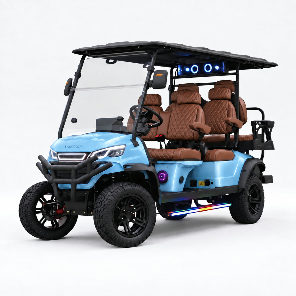 Aspen S6 – Ice Blue Metallic / Brown / Black